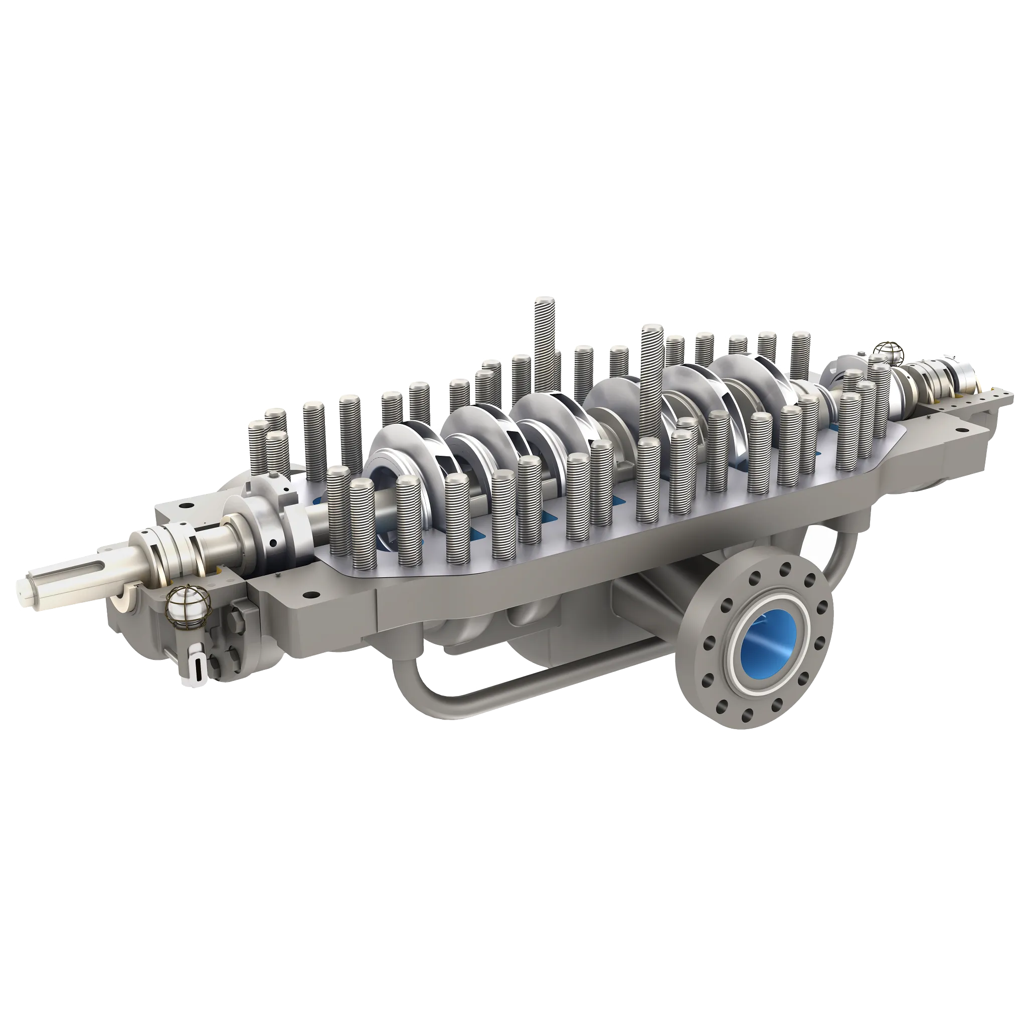 multistage centrifugal pump animation