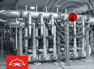 Sophisticated series of water pipes with overlaid RedRaven logo