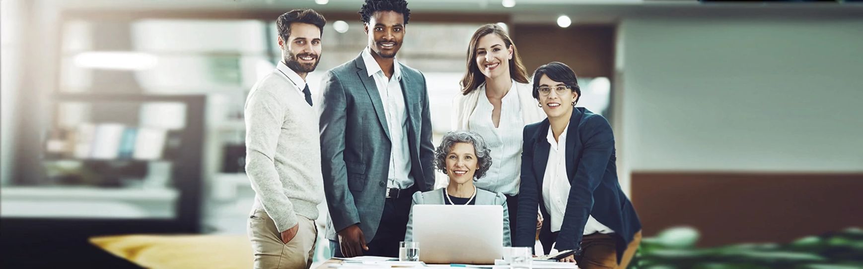 diverse group of workers