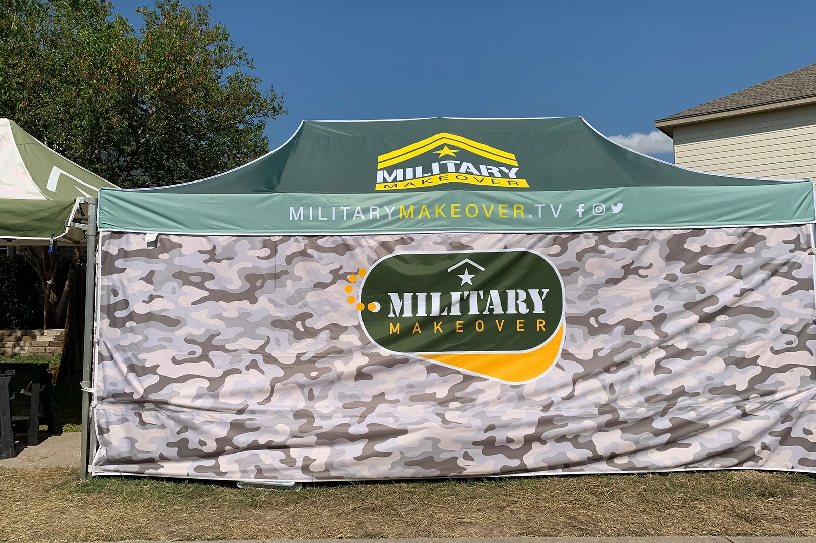 Military makeover tent