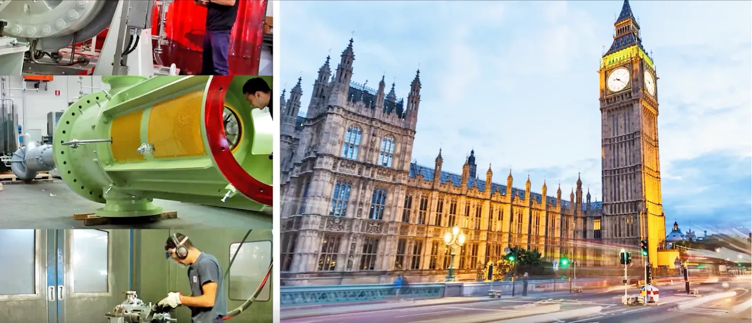 Screen capture of pump and Big Ben, London street