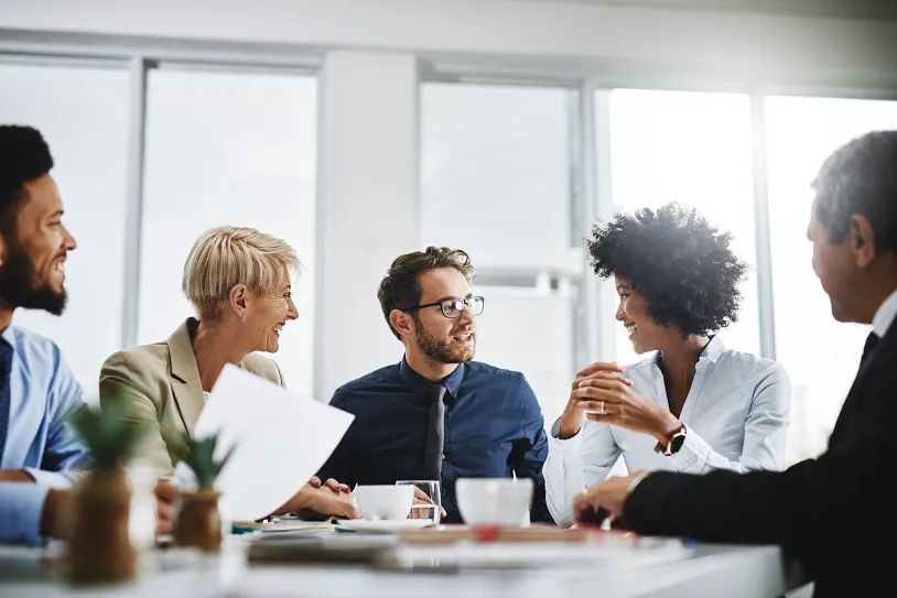 People in meeting