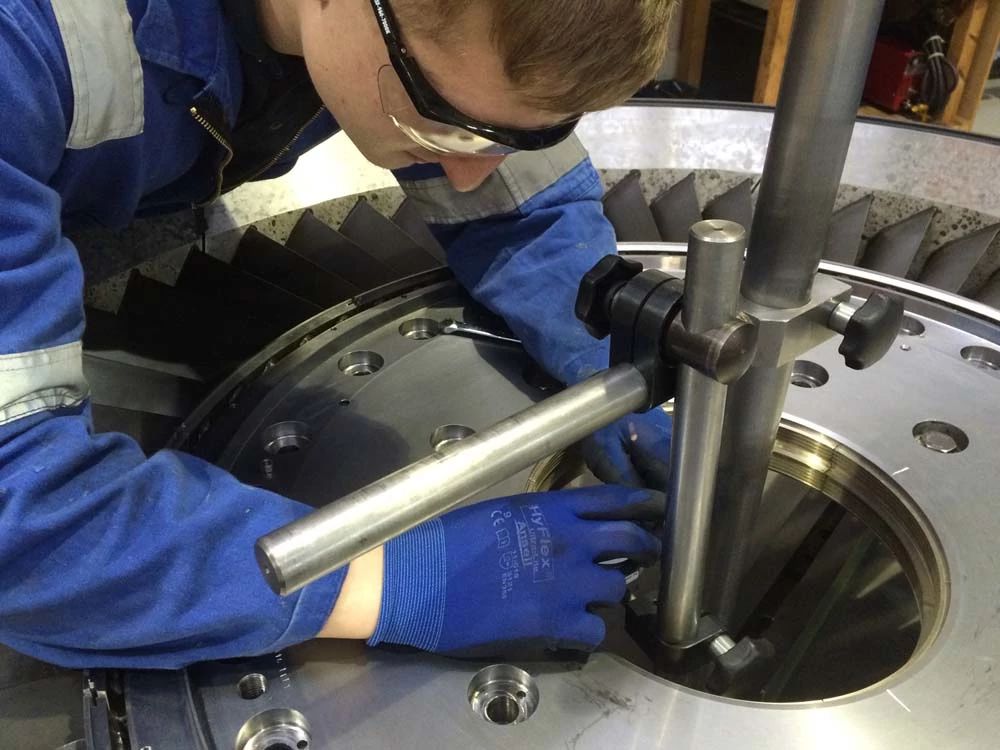 apprentice in workshop