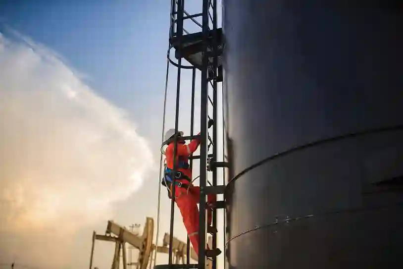Oil rig worker