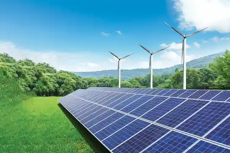 ESG太阳能板和风力发电机